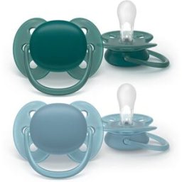 Philips Avent Ultra Soft Chupeta Verde e Azul +18M