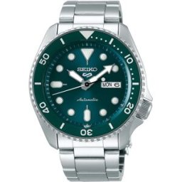 Relógio Analógico 5 Sports Automatic SRPD61K1 42.5MM (Prateado/Verde) - SEIKO