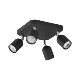 Spot LED TOP 4xGU10/10W/230V preto