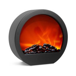 Decoração de Natal LED 7xLED/230V/4xAA lareira