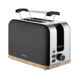 Concept TE2016 - Torradeira para 2 fatias com grelha aquecedora 930W/230V preta