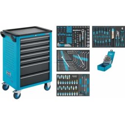 Carro de Ferramentas HAZET Assistent 7 Gavetas 204 Peças
