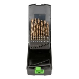 Estojo de Brocas Helicoidais JBM Cobalto HSS-Co5 1-13mm 25 Peças