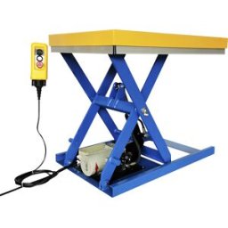 eurokraft basic Mesa de elevação , capacidade de carga 500 kg, plataforma CxL 900 x 600 mm, Mesa de elevação, capacidade de carga 500 kg, plataforma CxL 900 x 600 mm. Sistema hidráulico de confiança da marca Bucher. Fiável, precisa e rápida. Tesoura resis