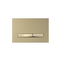 Geberit 115.672.QF.2-Placa de acionamento Sigma50 24,6x16,4 cm latão escovado