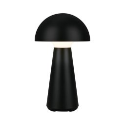 Briloner - Lâmpada de mesa exterior LED recarregável com dimmer tátil LED/2,6W/5V 3000K IP44 preta