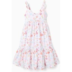 ZIPPY Vestido sem mangas em algodão com motivo de praia para menina, branco Branco 3-4 Years