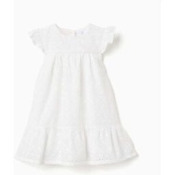 ZIPPY Vestido de algodão com bordado inglês e folhos para bebé menina, branco Branco 24-36 Months