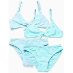ZIPPY Pack de 2 biquínis com laço decorativo para menina, azul-claro Azul Claro 6-7 Years