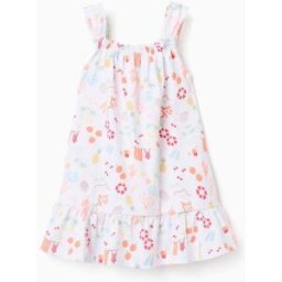 ZIPPY Vestido sem mangas de algodão com motivo de praia para bebé menina, branco Branco 12-18 Months