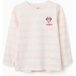 Disney T-shirt às riscas com estampado Minnie para menina, rosa/branco Rosa 9-10 Years