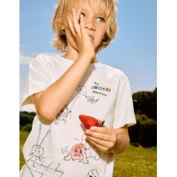 ZIPPY T-shirt para colorir com os Monstros das Emoções para criança, branco Branco 9-10 Years
