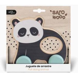 Brinquedo de Puxar em Madeira Panda Saro 12M+