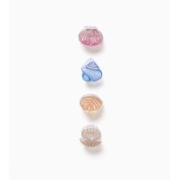 ZIPPY Pack de 4 mini molas com conchas para bebé e menina, multicolor Misto ÚNICO