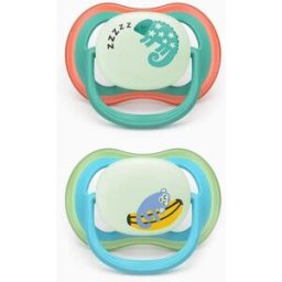 Pack 2 Chupetas Ultra Air Night Philips Avent para Menino, 6-18M