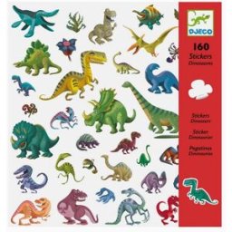 DJECO Autocolantes Dinossauros 160 Pcs 4A+