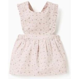 ZIPPY Saia de peito de bombazine com motivo floral para recém-nascida, bege Cinzento 6-9 Months
