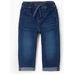 ZIPPY Calças de ganga slim fit com cordão para bebé menino, azul-escuro Azul 6-9 Months