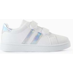 ZIPPY Sapatilhas com Detalhes Iridescentes para Menina, Branco/Iridescente Branco 29