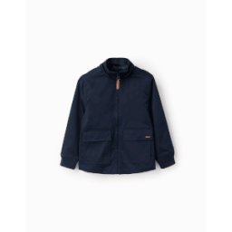 ZIPPY Casaco com forro e capuz amovível para menino, azul-escuro Azul 13-14 Years