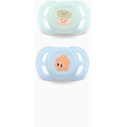 Pack 2 Chupetas Ultra Start Deco Philips Avent para Menino, 0-2M