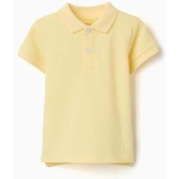 ZIPPY Polo de manga curta em piqué de algodão para bebé menino, amarelo Amarelo 12-18 Months
