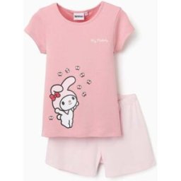 HELLO KITTY Pijama curto de algodão com estampado My Melody para menina, rosa Rosa 7-8 Years