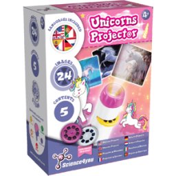 Projetor Lanterna Unicórnios Brinquedo Educativo para 4+ anos Science4you