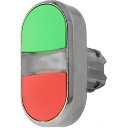 Siemens 3SU1050-3AB42-0AA0 - Interruptor de pressão duplo vermelho/verde 1 posição estável IP67