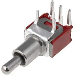 Ninigi TSSM1032C3 - Interruptor de alavanca 3 posições estáveis - ON-OFF-ON - 250VAC 1A (5 pinos)