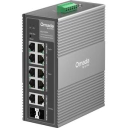 TP-Link IES210GPP - Switch industrial 10P (2× PoE++ / 6x PoE+ / 2x SFP Combo) Gigabit gerenciável p/ calha DIN ou parede