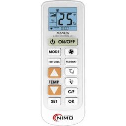 Nimo MAN426 - Comando universal para ar condicionado c/ bloqueio de temperatura e velocidade de ventilação