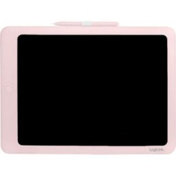 Logilink AA0182 - Tablet de escrita LCD infantil 14'' apagável c/ whiteboard no verso - Rosa