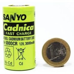 Panasonic (Sanyo) N3000CR - Fast Charge - Elemento NiCd C 3000mAh 1.2V