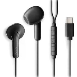 NGS Cross Glide - Auriculares ear-buds com microfone USB-C - pretos