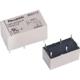 Panasonic DSP1-DC12V-F - Relé 12VDC 5A SPST-NO + SPST-NC (6 pinos)