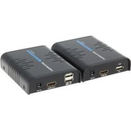 Extensor HDMI Full HD 1080p + USB até 100m via cabo Cat6 RJ45
