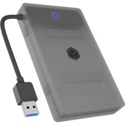 ICY BOX IB-AC603b-U3 - Caixa para disco rígido HDD/SSD SATA 2,5'' com adaptador USB-A 3.2