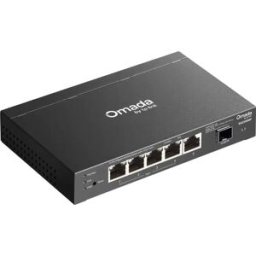 TP-Link SG2206MP - Switch 5P (4x PoE+) + SFP Gigabit 10/100/1000Mbps c/ gestão Omada