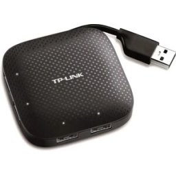 TP-Link UH400 - Hub USB 3.0 de 4 portas, compacto c/ cabo embutido