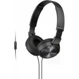 Sony MDR-ZX310AP - Auscultadores Headphones On-ear c/ microfone jack 3.5mm - Preto