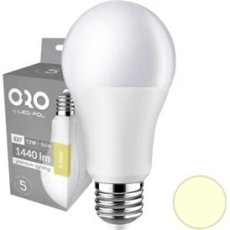 LED POL ORO-PREMIUM-E27-A60-12W-XP-DW - Lâmpada LED E27 A60 230V 12W 4000K (branco neutro) 1440lm