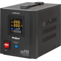 Rebel POWER-500 - Inversor 12VDC ➝ 230V onda sinusoidal pura 500VA 300W c/ função de UPS