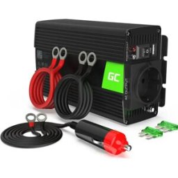 Green Cell INV05DE - Inversor 12VDC ➝ 230V onda sinusoidal pura 300W c/ USB e ficha de isqueiro