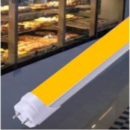 Lâmpada LED T8 120cm 18W 1700lm gold para pastelarias - bilateral