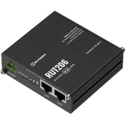 TELTONIKA Networks RUT206 - Router industrial 4G LTE Cat4 Dual-SIM c/ 2 x portas Ethernet + WiFi + PoE + RS232 + RS485