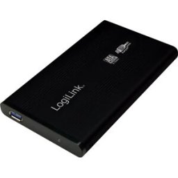 Logilink UA0106 - Caixa para disco rígido SATA III 2.5'' c/ USB-A 3.0 - Preto