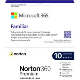 Microsoft OFFICE 365 FAMILIA 25 + NORTON