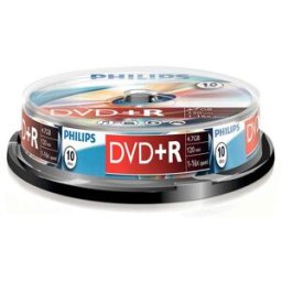 DVDR DVD+R PHILIPS 16X 4,7GB CK10