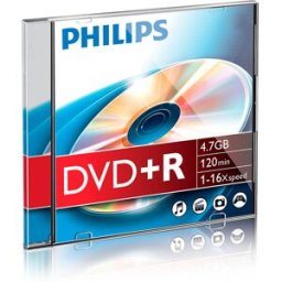 DVDR DVD+R PHILIPS 4,7GB 16X JC